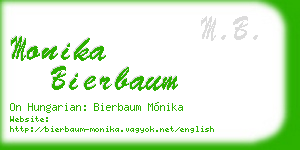 monika bierbaum business card