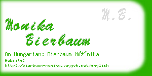 monika bierbaum business card
